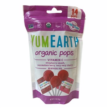 Yum Earth Organic Vitamin C Lollipops 14pk
