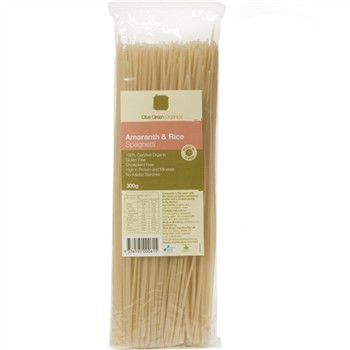 Olive Green Amaranth & Rice Spaghetti Pasta (Gluten Free) 300g
