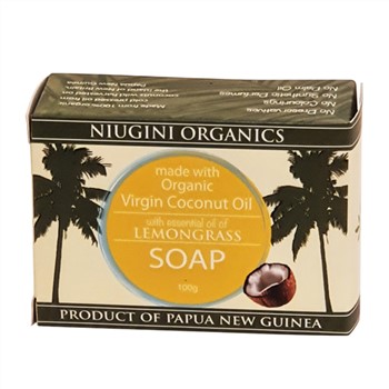 Niugini Organics Virgin Coconut Oil Soap Lemongrass 100g