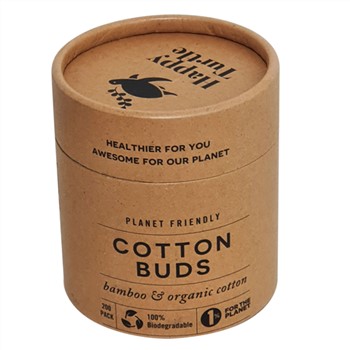 Happy Turtle Organic Cotton & Bamboo Buds 200 pack