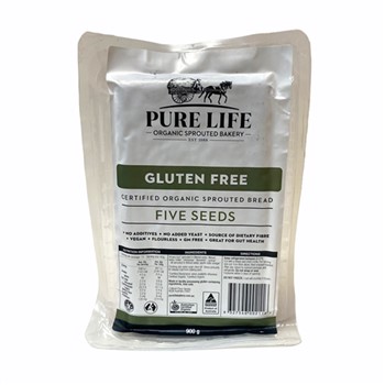 Pure Life Sprouted Bakery 5 Seed Bread Gluten Free  900g