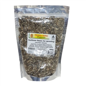 Healthy Vallley Sunflower Seeds for Sprouting 500g