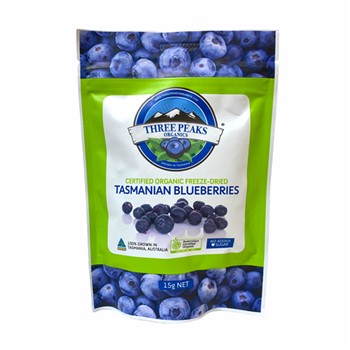 Three Peaks Tasmanian freeze dried Blueberries 15g
