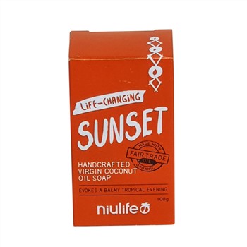 Niulife Sunset Coconut Oil Soap 100g
