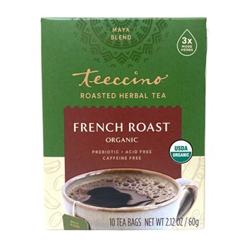 Teeccino French Roast Caffeine Free Herbal Coffee 10 bags