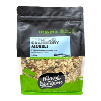 Honest To Goodness Apple and Cranberry Muesli 900g