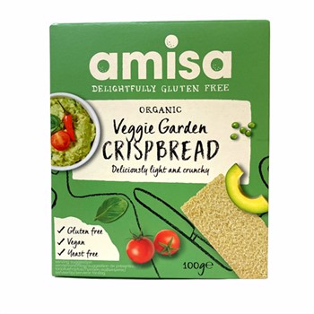 Amisa Veggie Garden Crispbread Crackers 100g