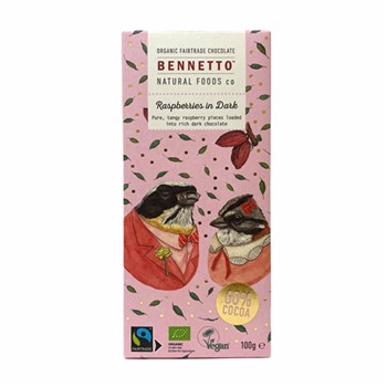 Bennetto Dark Chocolate Raspberry 100g