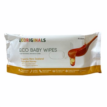 Ecoriginals Baby Wipes Manuka Honey 70 wipes