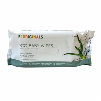 Ecoriginals Baby Wipes Purified Water 70 wipes
