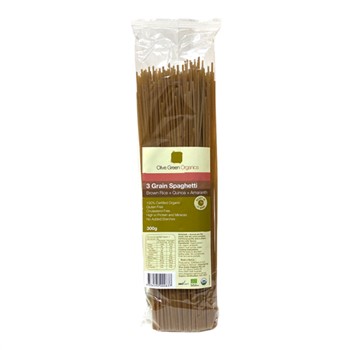Olive Green 3 Grain Spaghetti Pasta 300g