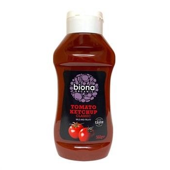 Biona Tomato Ketchup Squeezy Bottle 560g