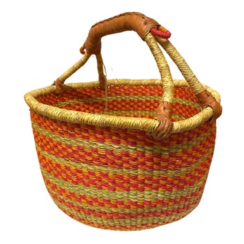 African Bolga Basket Large Round
